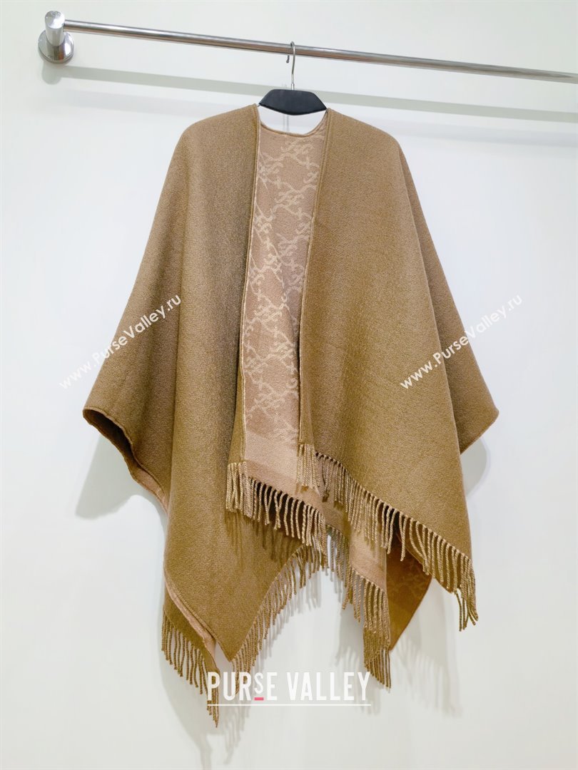 Fendi Wool Cashmere Cape F110719 Brown 2025 (A-25110719)