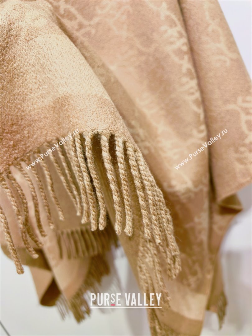 Fendi Wool Cashmere Cape F110719 Brown 2025 (A-25110719)