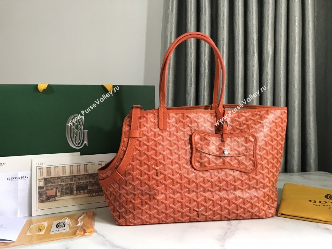 Goyard Chien Gris Dog Bag Orange 2025 (ZH-25110738)