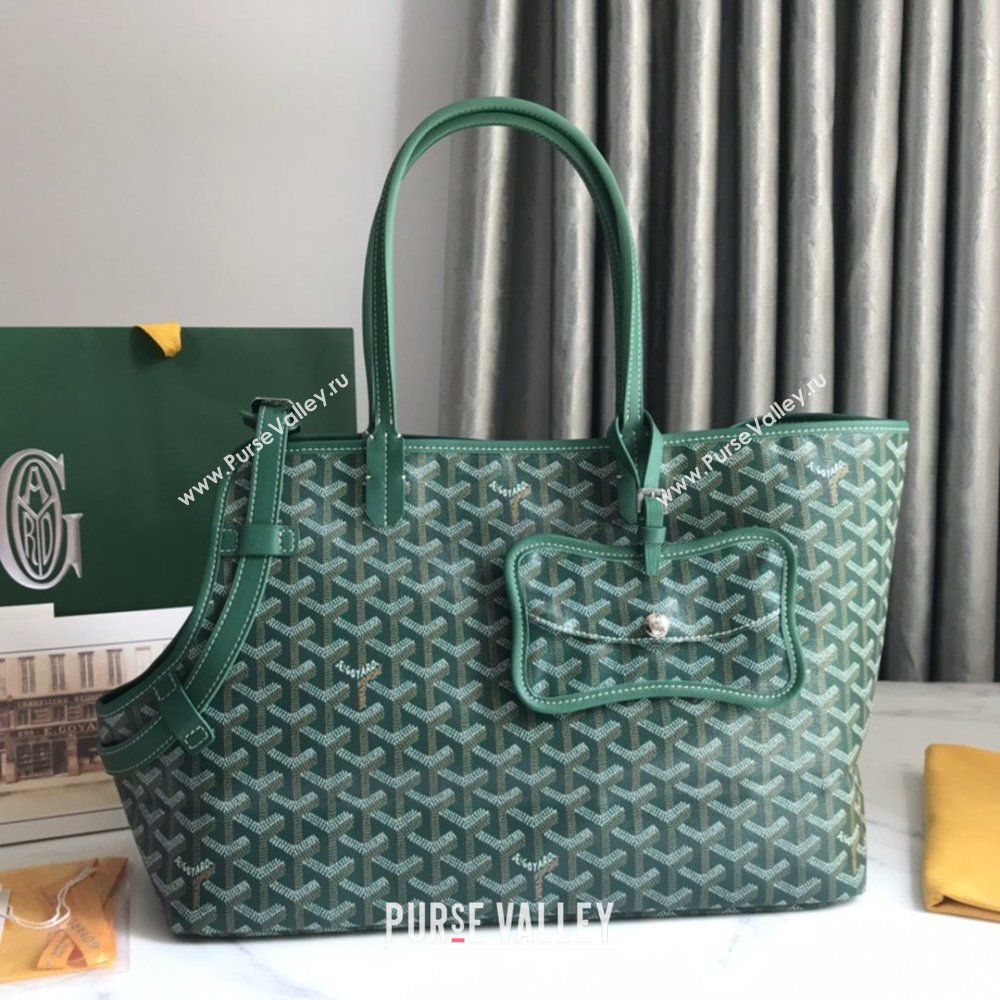 Goyard Chien Gris Dog Bag Green 2025 (ZH-25110740)