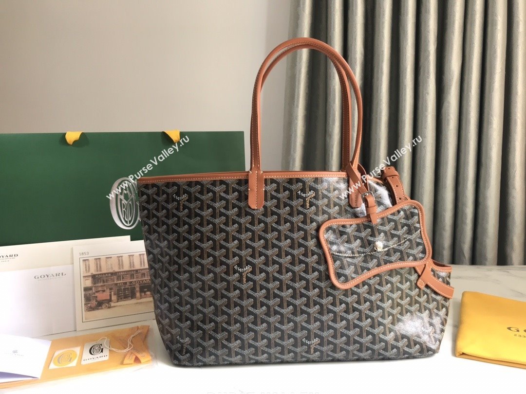 Goyard Chien Gris Dog Bag Black/Brown 2025 (ZH-25110737)