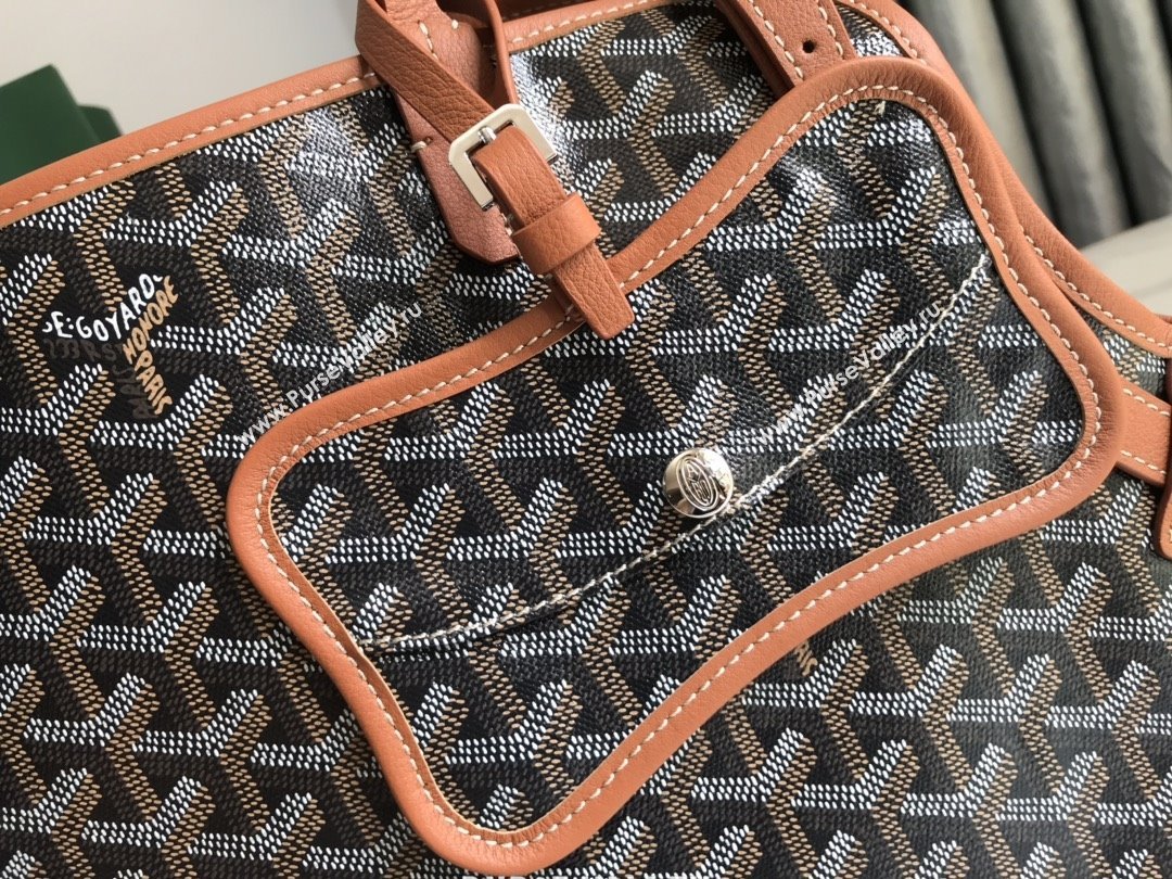 Goyard Chien Gris Dog Bag Black/Brown 2025 (ZH-25110737)