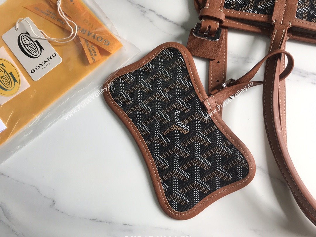 Goyard Chien Gris Dog Bag Black/Brown 2025 (ZH-25110737)