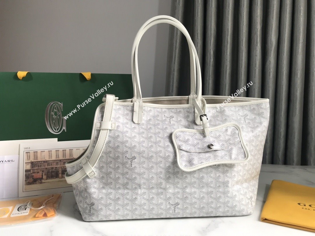 Goyard Chien Gris Dog Bag White 2025 (ZH-25110736)