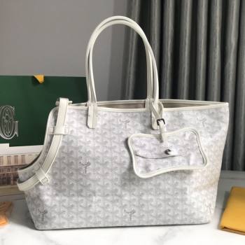 Goyard Chien Gris Dog Bag White 2025 (ZH-25110736)