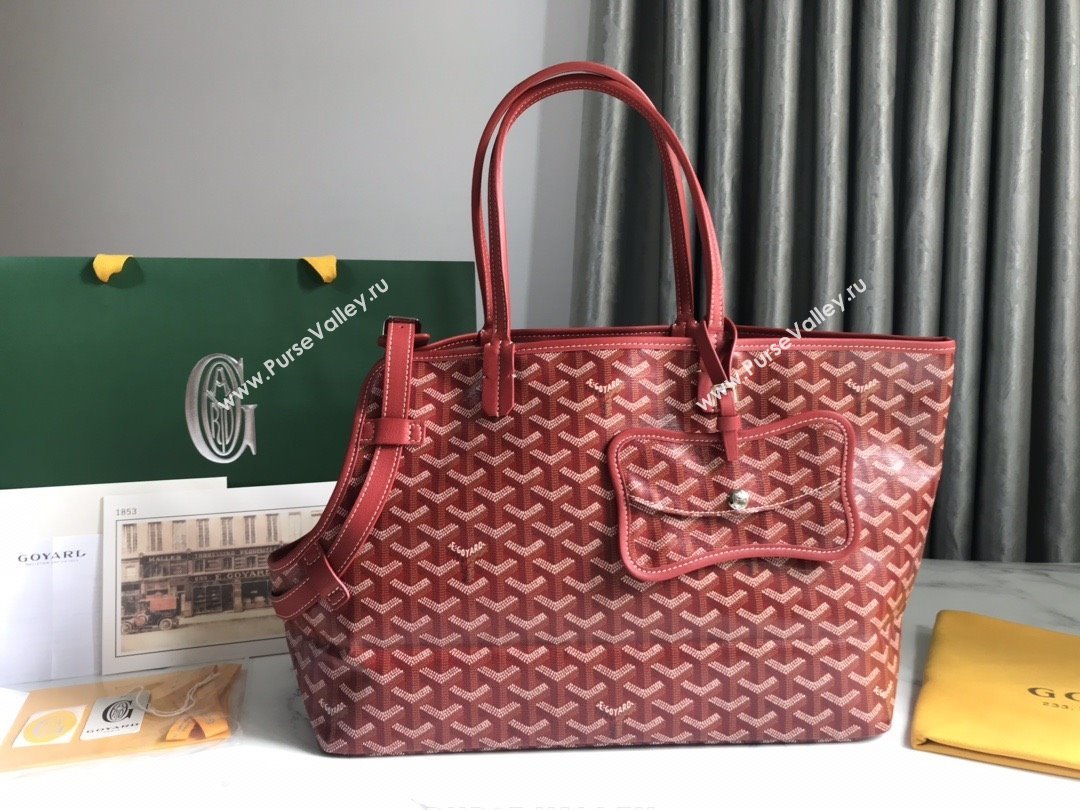 Goyard Chien Gris Dog Bag Red 2025 (ZH-25110735)