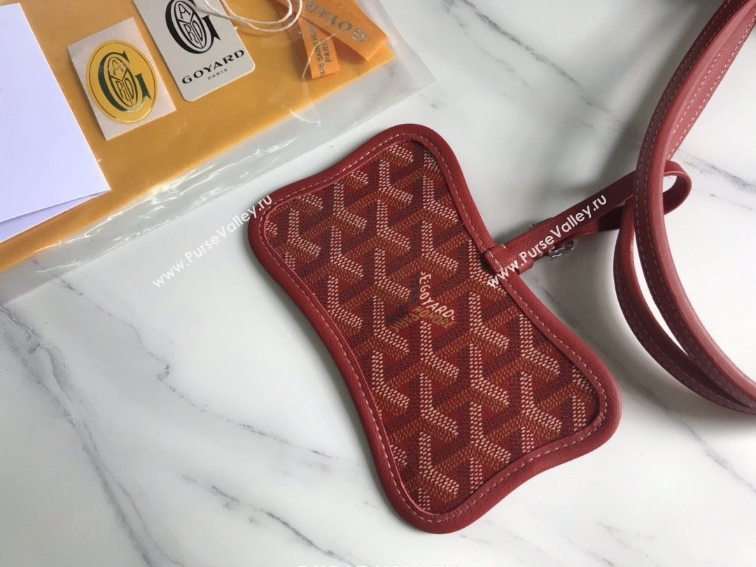 Goyard Chien Gris Dog Bag Red 2025 (ZH-25110735)