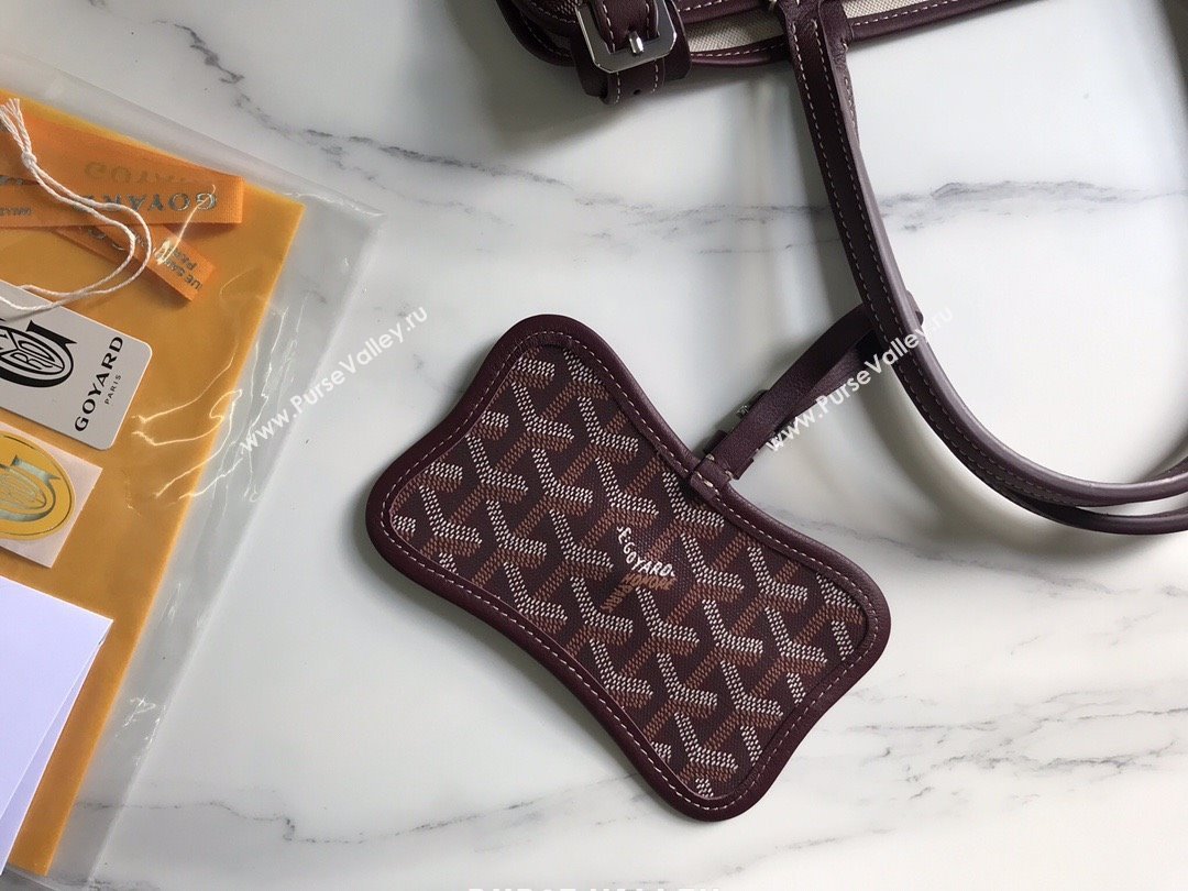Goyard Chien Gris Dog Bag Burgundy 2025 (ZH-25110734)