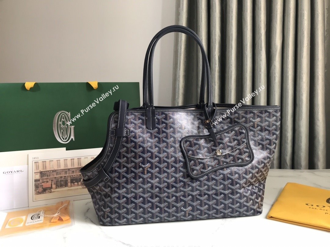 Goyard Chien Gris Dog Bag Deep Blue 2025 (ZH-25110732)