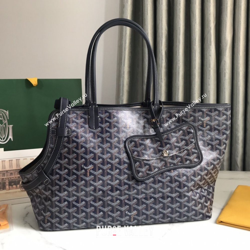 Goyard Chien Gris Dog Bag Deep Blue 2025 (ZH-25110732)