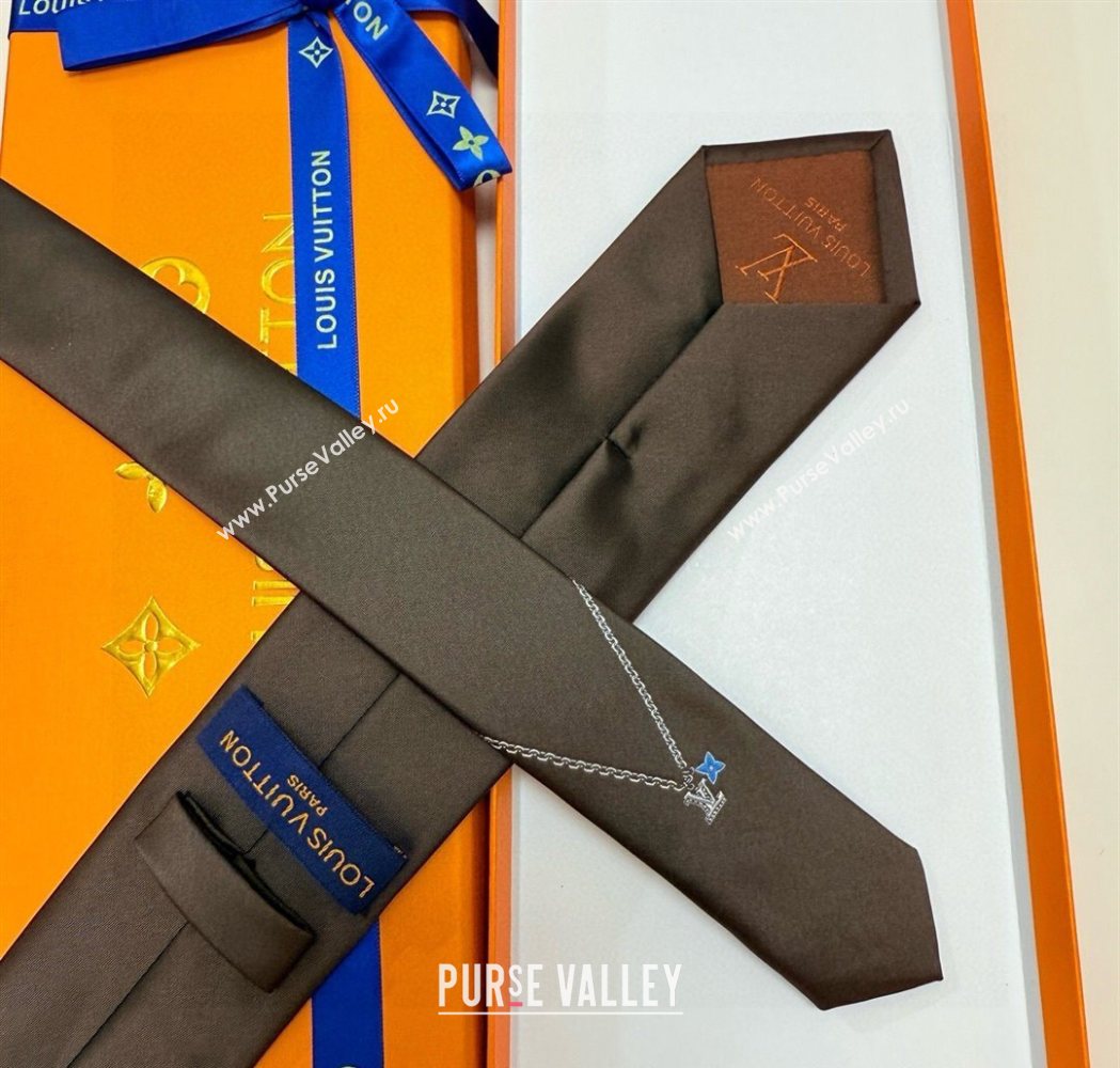 Louis Vuitton Mens Silk Tie 2025 LV111202 (XMN-251112010)