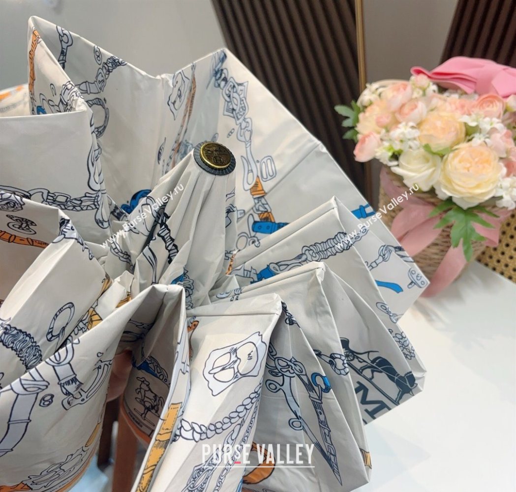 Hermes Umbrella White 2025 HS111201 (SHI-251112026)