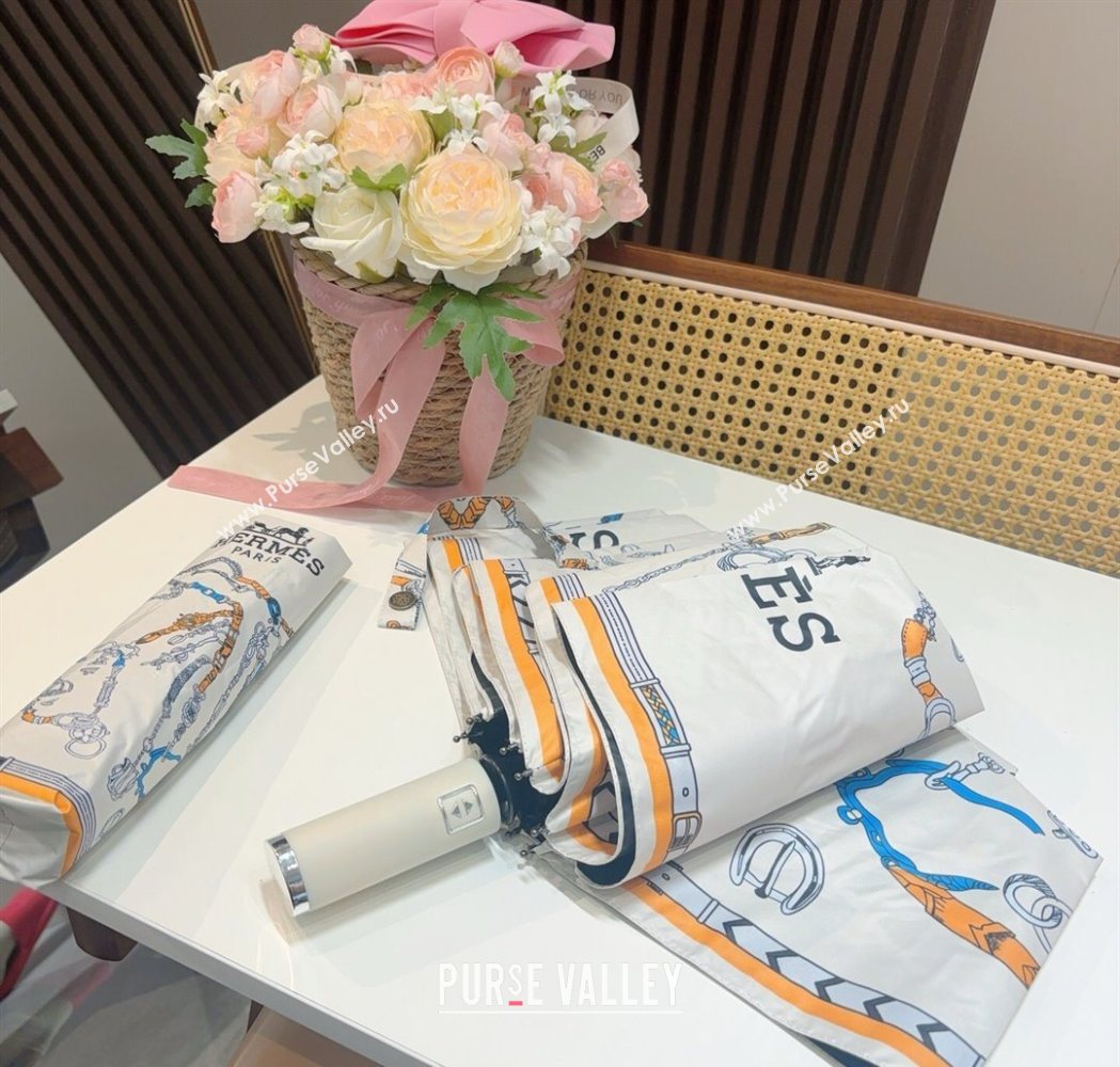 Hermes Umbrella White 2025 HS111201 (SHI-251112026)