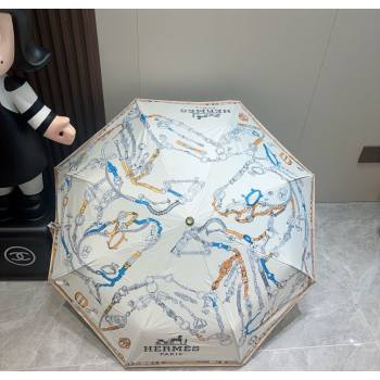 Hermes Umbrella White 2025 HS111201 (SHI-251112026)