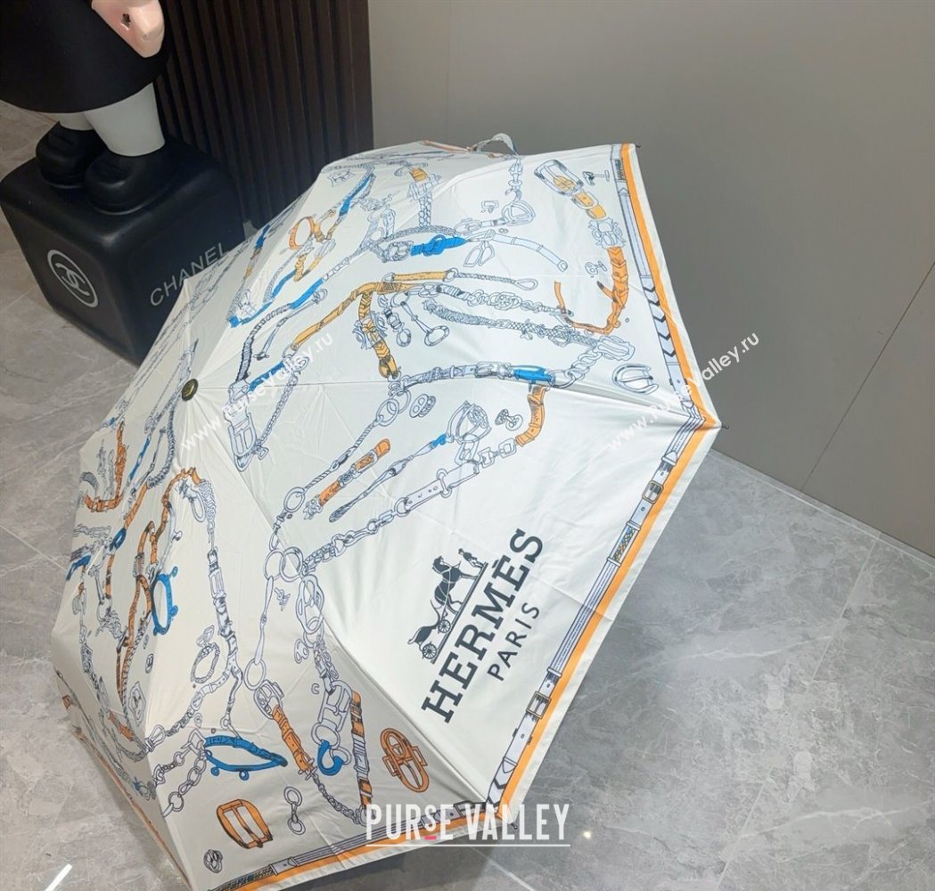 Hermes Umbrella White 2025 HS111201 (SHI-251112026)