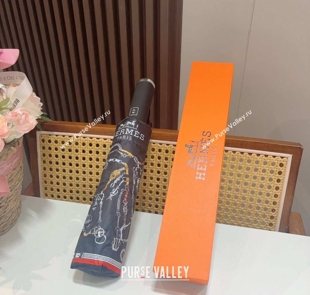 Hermes Umbrella Black 2025 HS111201 (SHI-251112027)