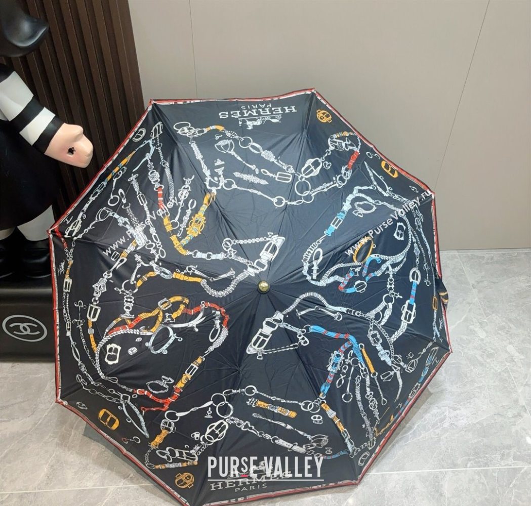 Hermes Umbrella Black 2025 HS111201 (SHI-251112027)
