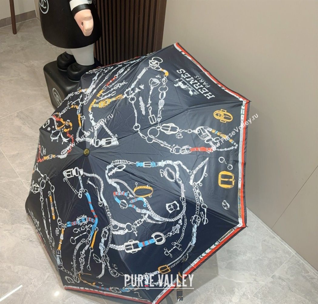 Hermes Umbrella Black 2025 HS111201 (SHI-251112027)