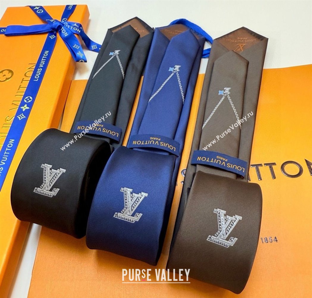 Louis Vuitton Mens Silk Tie 2025 LV111202 (XMN-251112010)