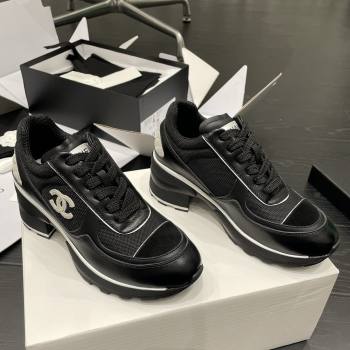 Chanel Trainers/Senakers in Mixed Fibers Shiny Calfskin Suede Calfskin G46871 Black 2025 (MGN-25111101)