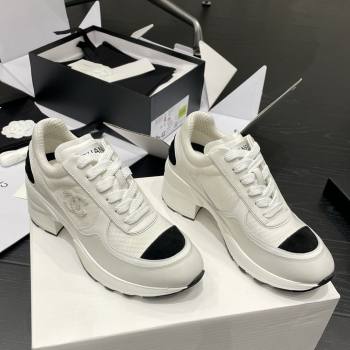 Chanel Trainers/Senakers in Mixed Fibers Shiny Calfskin Suede Calfskin G46871 White 2025 (MGN-25111102)