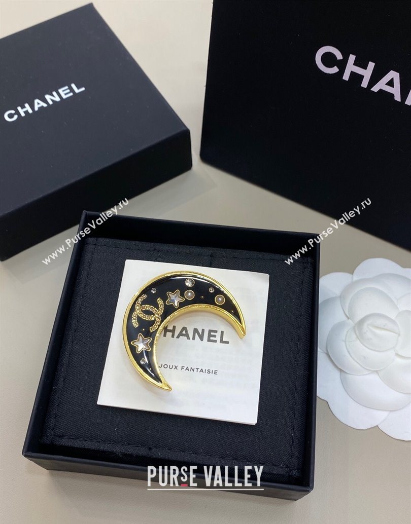 Chanel Moon Brooch Black 2025 1112 (YF-251112126)