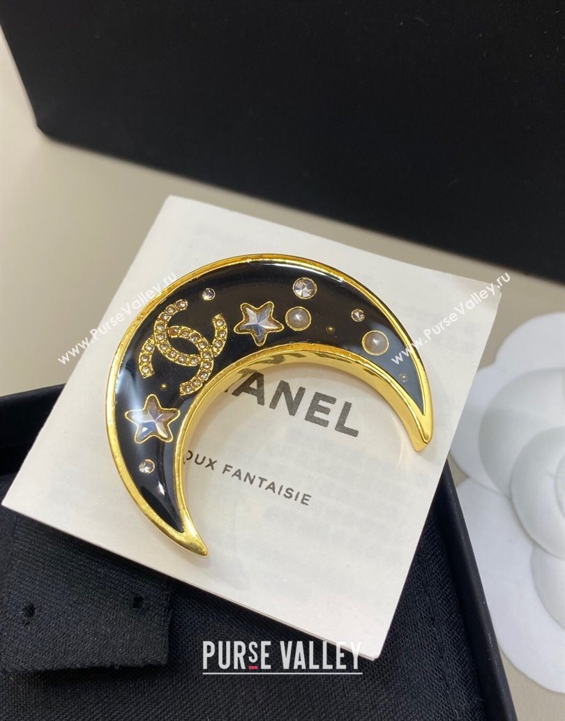 Chanel Moon Brooch Black 2025 1112 (YF-251112126)