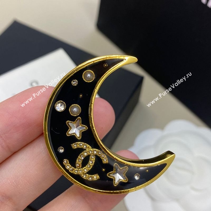Chanel Moon Brooch Black 2025 1112 (YF-251112126)