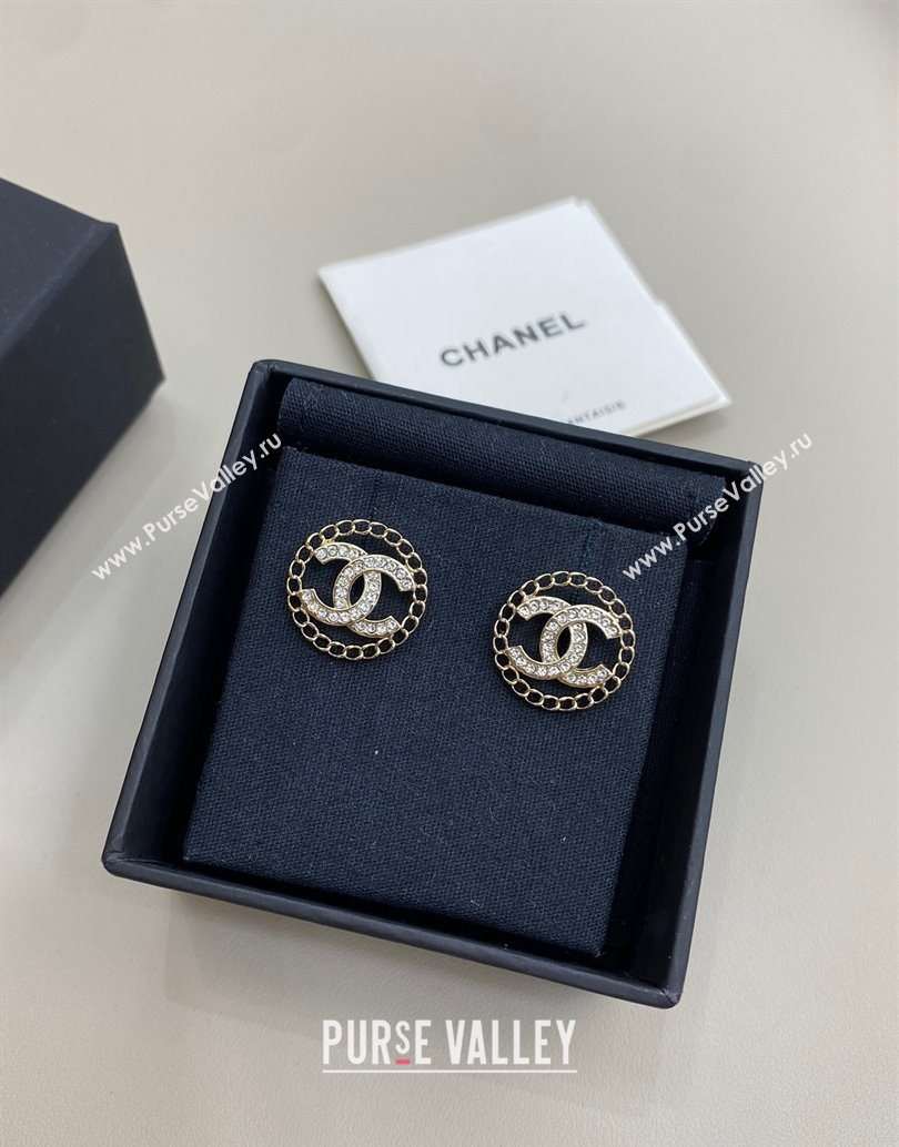 Chanel CC Circle Stud Earrings 2025 1112 (YF-251112114)
