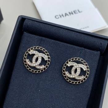 Chanel CC Circle Stud Earrings 2025 1112 (YF-251112114)