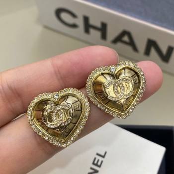 Chanel Heart Stud Earrings Gold 2025 YF111209 (YF-251112129)