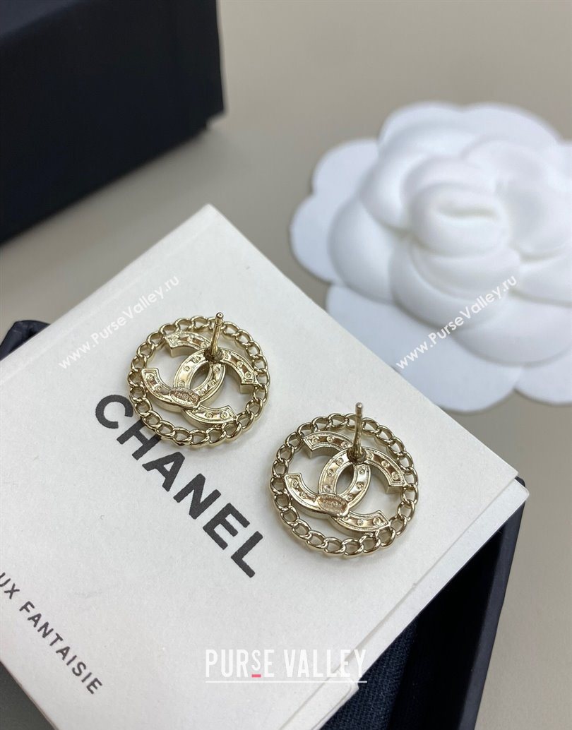 Chanel CC Circle Stud Earrings 2025 1112 (YF-251112114)