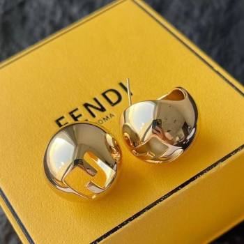 Fendi Sphera Stud Earrings Gold 2025 (YF-251112138)