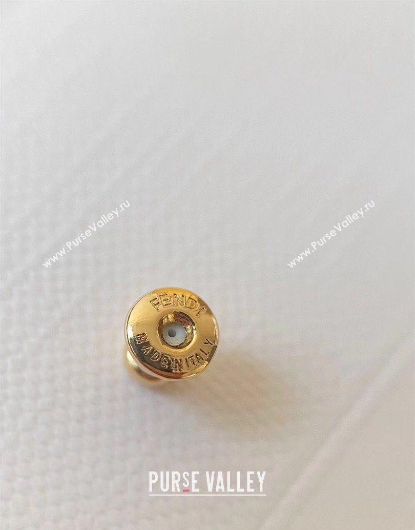 Fendi Sphera Stud Earrings Gold 2025 (YF-251112138)