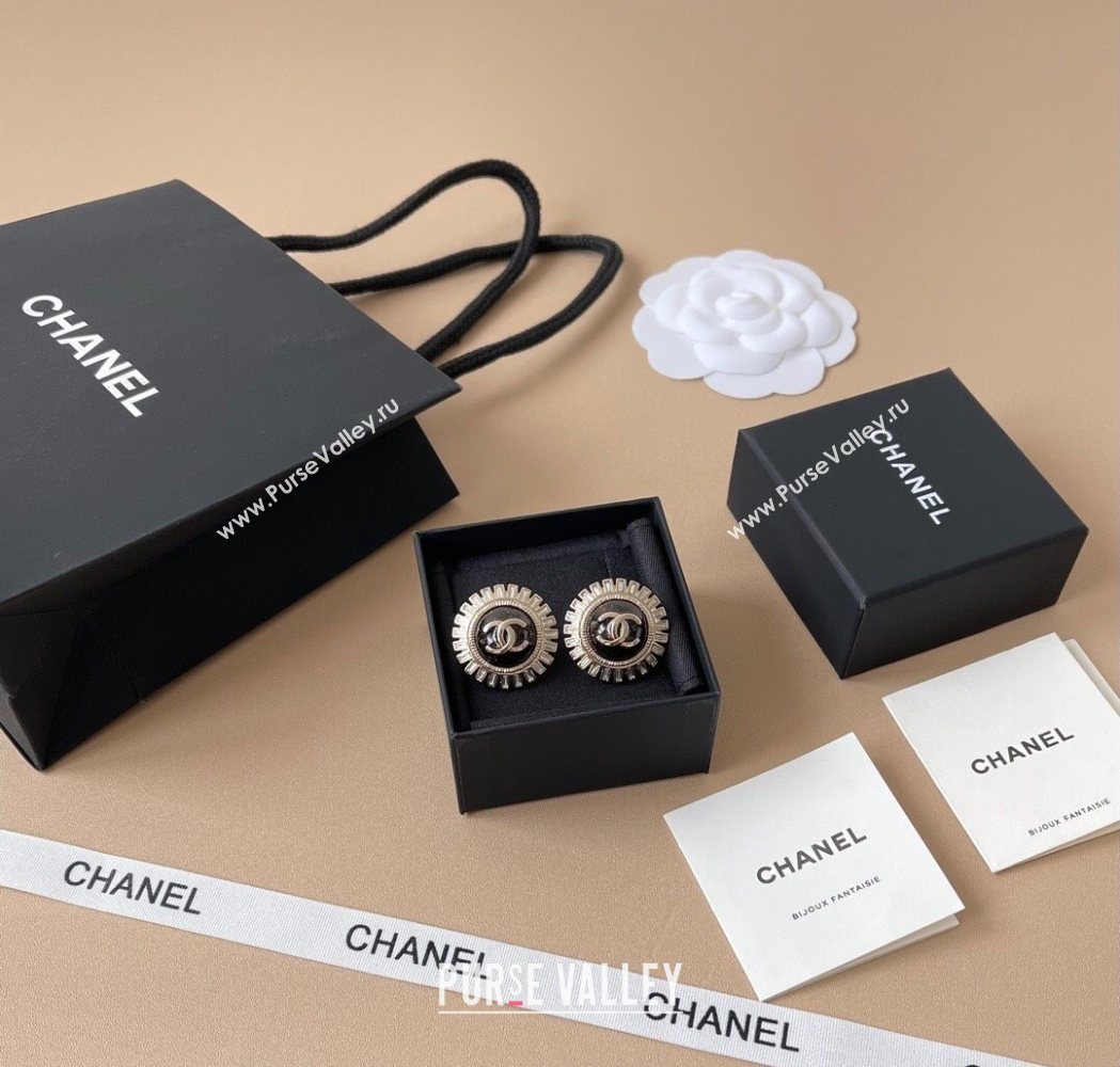 Chanel Stud Earrings Black 2025 YF111202 (YF-251112116)