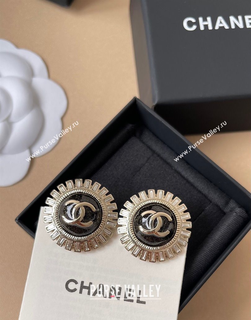 Chanel Stud Earrings Black 2025 YF111202 (YF-251112116)