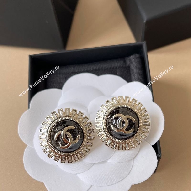 Chanel Stud Earrings Black 2025 YF111202 (YF-251112116)