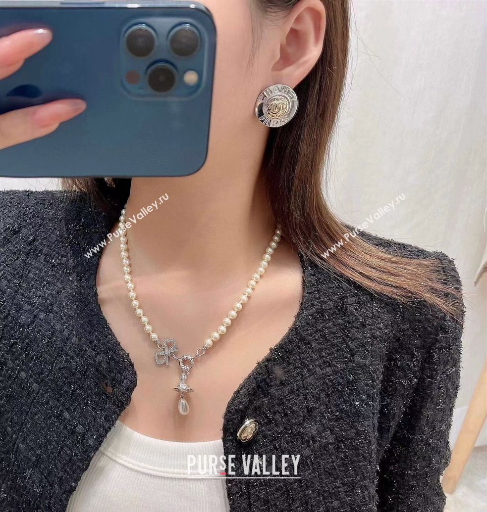 Chanel Stud Earrings Silver/Gold 2025 YF111203 (YF-251112117)