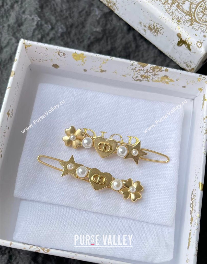 Dior Star Hairclip Gold PAIR 2025 1111 (YF-251112121)