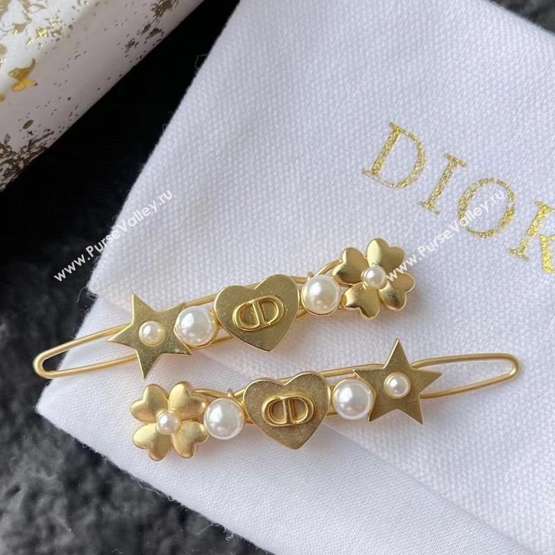Dior Star Hairclip Gold PAIR 2025 1111 (YF-251112121)