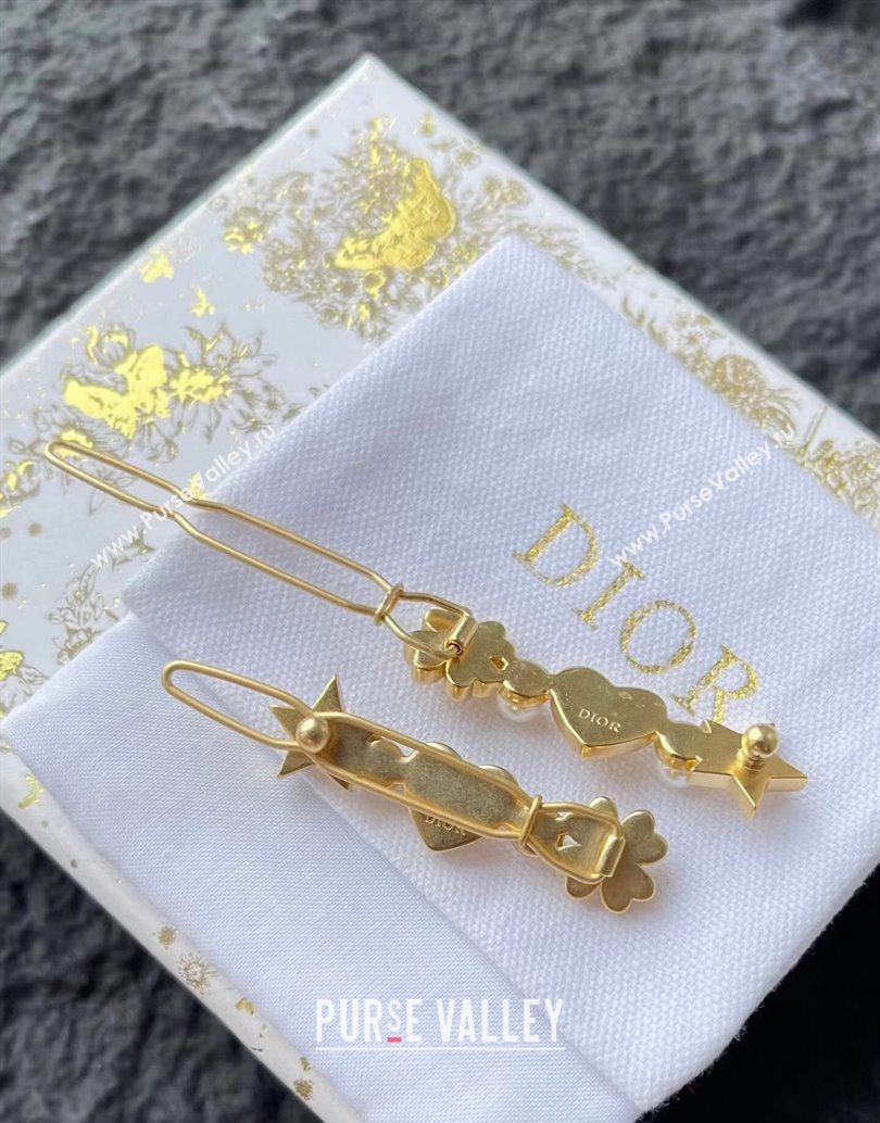 Dior Star Hairclip Gold PAIR 2025 1111 (YF-251112121)