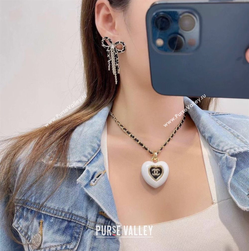 Chanel Bow Tassel Earrings Black 2025 YF111207 (YF-251112122)