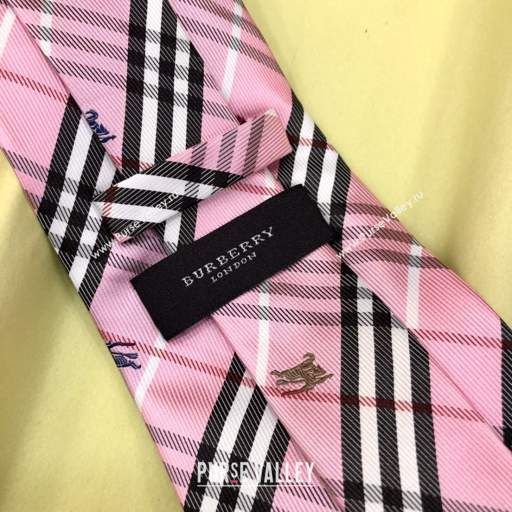 Burberry Silk Tie B111224 Pink 2025 (WTZ-25111224)