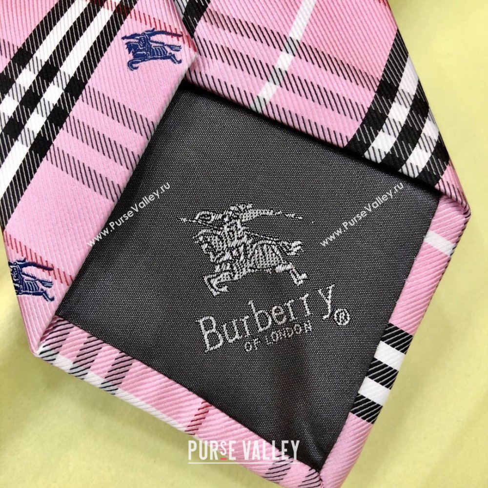 Burberry Silk Tie B111224 Pink 2025 (WTZ-25111224)