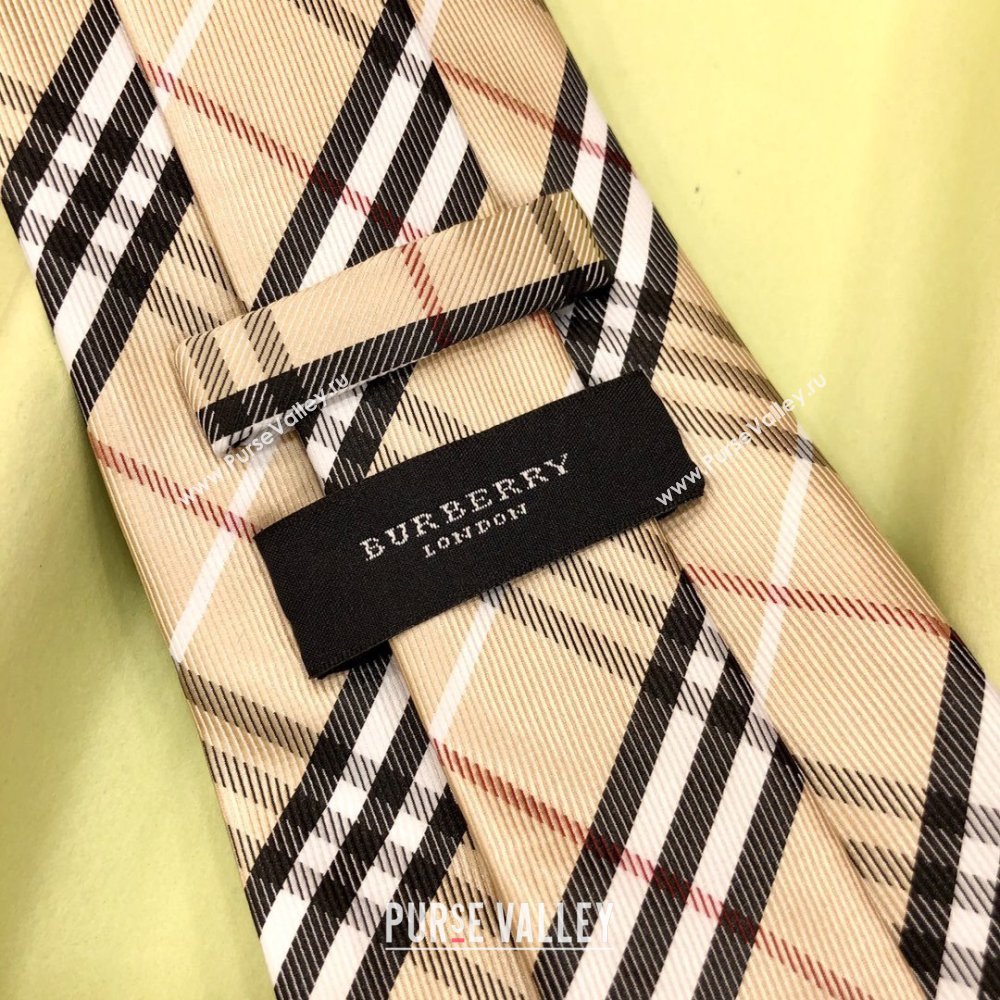 Burberry Silk Tie B111225 Khaki 2025 (WTZ-25111225)