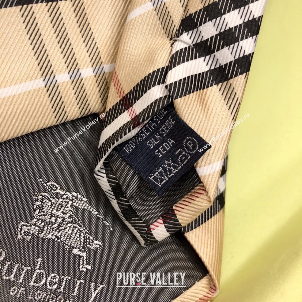 Burberry Silk Tie B111225 Khaki 2025 (WTZ-25111225)