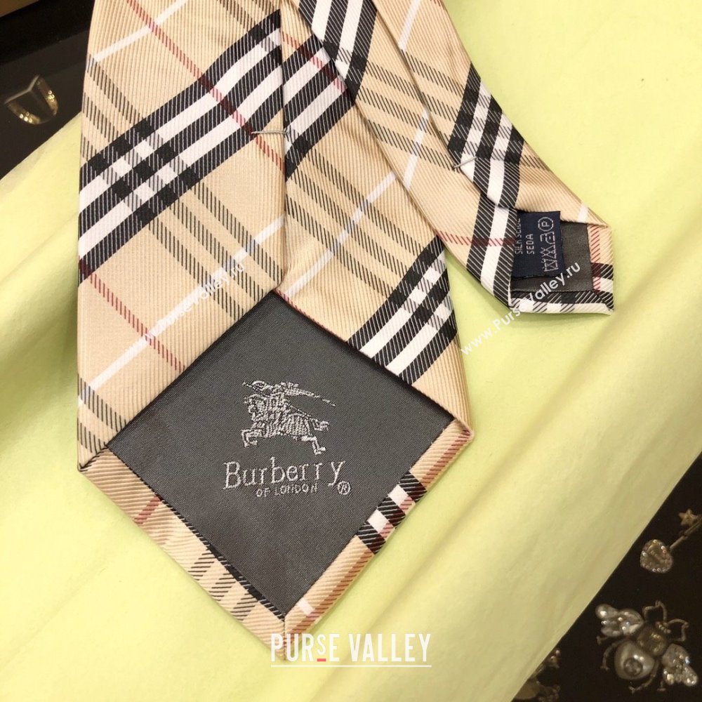 Burberry Silk Tie B111225 Khaki 2025 (WTZ-25111225)
