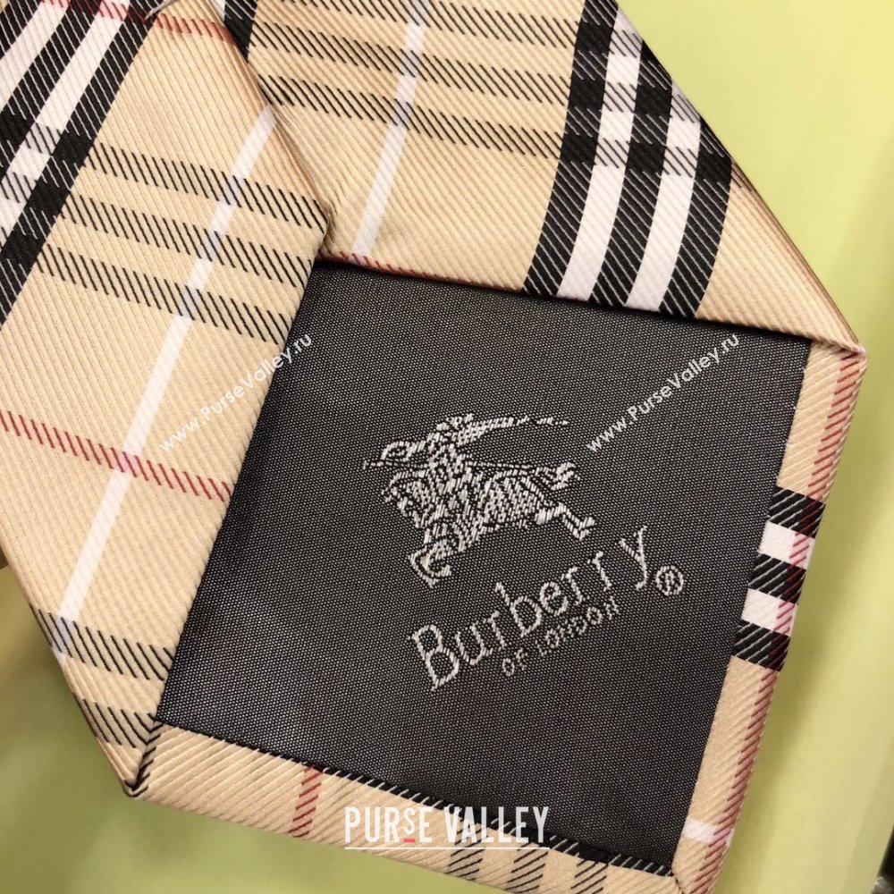Burberry Silk Tie B111225 Khaki 2025 (WTZ-25111225)