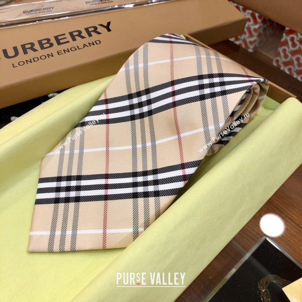 Burberry Silk Tie B111225 Khaki 2025 (WTZ-25111225)