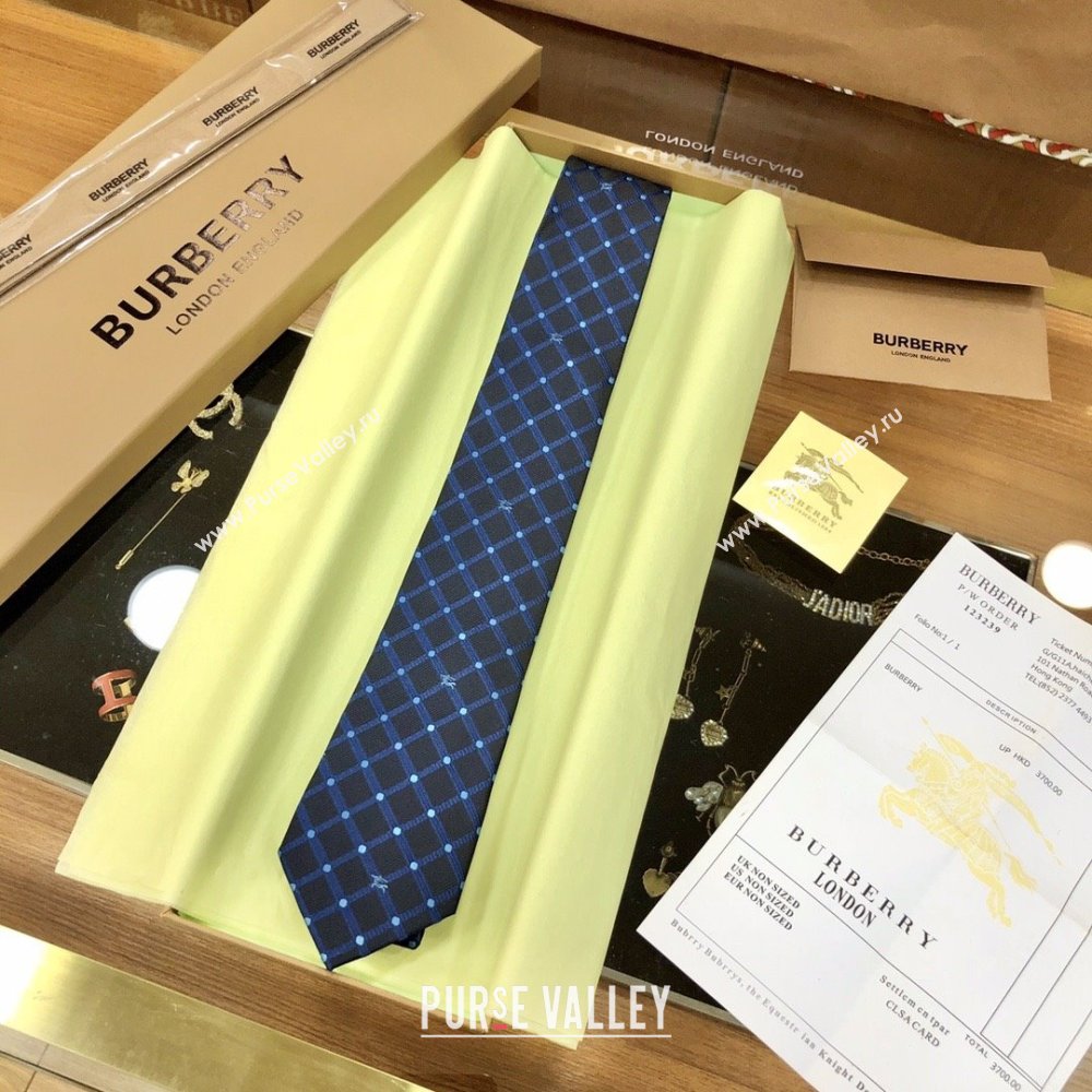 Burberry Silk Tie B111226 Blue 2025 (WTZ-25111226)